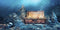AWERT 36x18 inches Underwater Aquarium Background Opened Treasure Chest with Bright Gold Treasure Box Adventure Water Wealth Pirate Fish Tank Back...