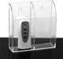 Acrylic TV Remote Control Holder Wall Mount Storage Box Media Organizer Rack...
