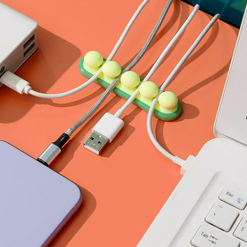 Cable Holder Clips - Cord Organizer Cable Management, Self Adhesive USB Charging Cable for Desk, Home, Office, Car (2pcs)...