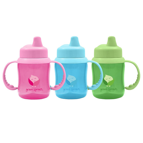 green sprouts Non-spill Sippy Cup | One-way valve for easy transition from bottle | Prevents leaks & encourages sucking, Firm spout made from safe...