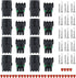 MUYI 10 Kit 3 Pin Way Waterproof Electrical Plugs 2.5mm Series Terminal Pins Weatherpack Connectors Automotive Replacement Kits with Spudger...