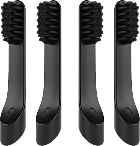 Toothbrush Replacement Heads for Quip, Adult Refill Electric Toothbrush Heads, Black, Pack of 4...