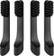 Toothbrush Replacement Heads for Quip, Adult Refill Electric Toothbrush Heads, Black, Pack of 4...