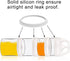 BeneLabel Stackable Food Storage Containers with Twist Lock System - BPA-Free Tritan Containers for Travel, Formula, Protein Powder, Snacks - Leak...