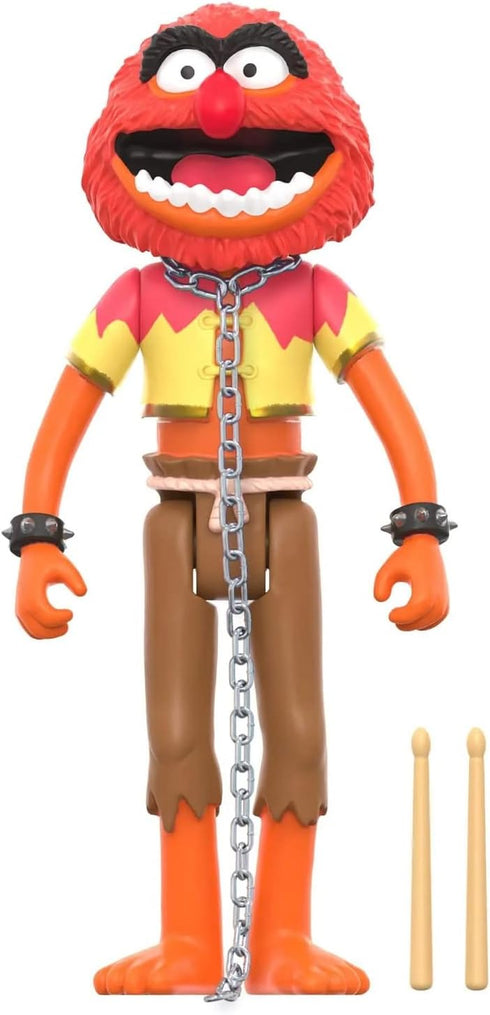 Super7 The Muppets Electric Mayhem Band Animal - 3.75" Muppets Action Figure with Accessory Classic Cartoon Collectibles and Retro Toys...