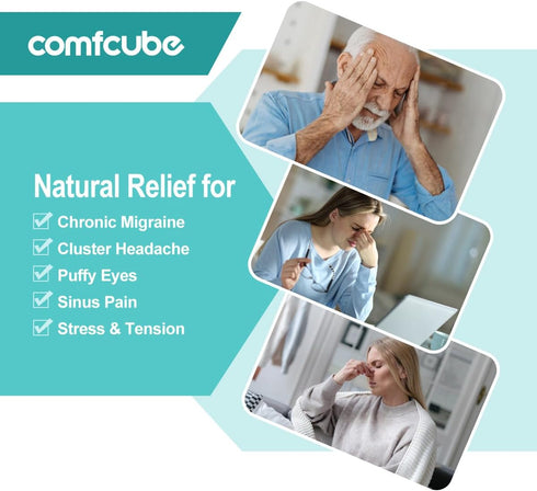 Head Ice Pack for Migraine Relief, 2 Hours Long Lasting Cold Therapy Flexible Cold Pack Head Ice Wrap Cooling Mask for Headache, Sinus Pain, Tensi...