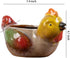 Cute Animal Shaped Planter Flower Pot Chicken Shape Small Succulent pots with Drainage Ceramic Animal Planter, Indoor Plant Container Planter with...