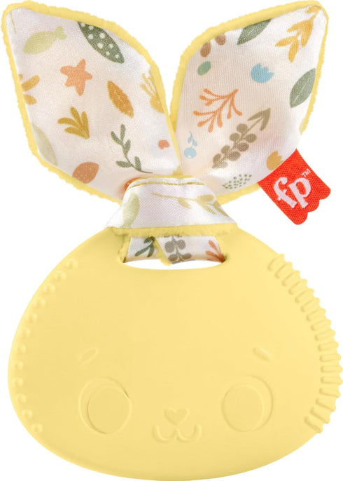Fisher-Price Baby Sensory Toy Snuggle Bunny Teether,BPA-Free with Fine Motor Activity for Newborns Ages 3+ Months...