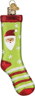 Old World Christmas Christmas Sock Glass Blown Ornaments for Christmas Tree...