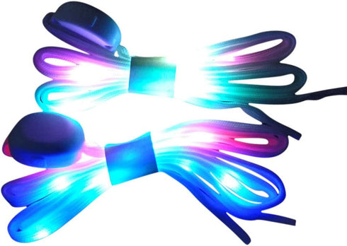 LED Shoelaces Light Up Shoe Laces 3 Modes 7 Colors Flashing Colorful Shoestrings...