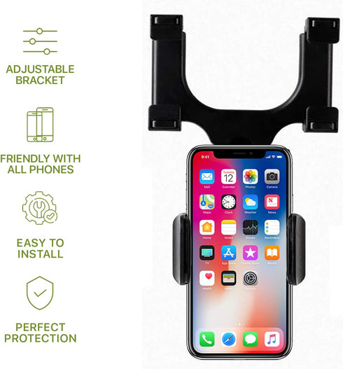 LAX Gadgets Window Phone Mount for Car, Car Phone Holder Mount with Flexible Gooseneck, Cell Phone Holder Car with Suction Cup for Windshield or D...