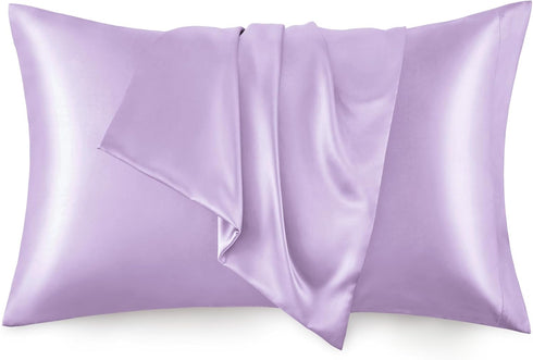 Love's cabin Satin Pillowcase for Hair and Skin, Similar to Silk Pillow Cases 2 Pack, Pillow Cases Standard Size Set of 2, Satin Cooling Pillow Co...
