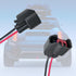 2 PCS Car Fuel Injector Connector, EV6 EV14 Low-frequency Leaded Multi-Functional Wire Pigtail Connector, Replacement Modification Accessories, Co...