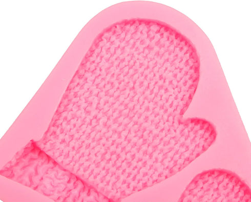 Christmas Knitted Glove Cake Decorating Silicone Mold 1 Pcs for Cake Decoration Candy Cupcake Topper Cake Polymer Clay Crafts Epoxy Resin...