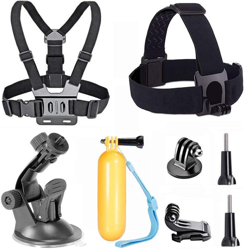 Action Camera Chest Mount Strap Head Strap Suction Cup Floating Hand Grip Accessory Kit Compatible with Gopro Hero 12 11 10 9 8/AKASO EK7000/Brave...
