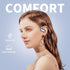 JIECAN Open Ear Headphones Bluetooth V5.3 Wireless Earbuds with Earhooks with Digital Display Charging Case, Conduction Headphones with Mic Waterp...