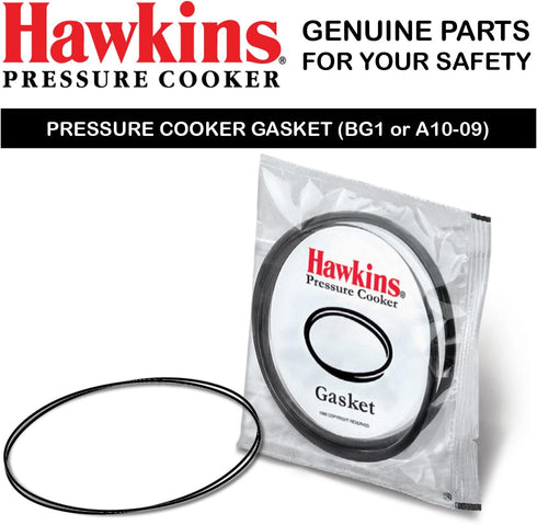 Hawkins A10-09 Gasket Sealing Ring for Pressure Cookers, 2 to 4-Liter, Black...