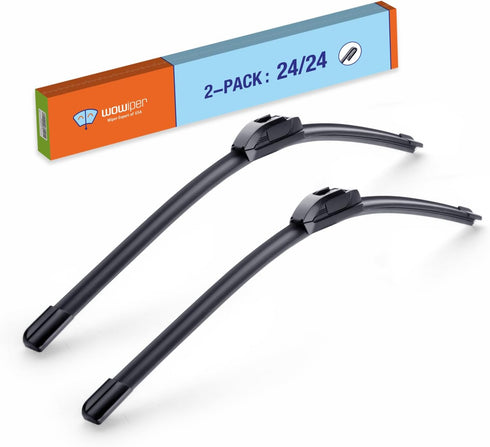 Wiper Blades 24" + 24" Automotive Replacement Windshield Wiper Blades for My Car Premium All-Seasons OE Quality Wipers for front windshield(Set of...