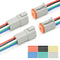 2 Set 6 Pin DT Deustch Waterproof Automotive Electrical Butt Connector with 16AWG -40?-105? 600V Wires and Heat Shrink Tubes Connectors Kit for Ca...
