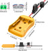 Power Wheels Adapter for Dewalt 20V Battery Adapter, 20V Power Wheels Battery Converter Kit with Fuses Holder and Switch, Wire Terminals, 12AWG Wi...