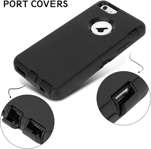 MAXCURY for iPhone 6 Case & iPhone 6s Case Heavy Duty Shockproof Series Case for iPhone 6/6S (4.7")-V2 with Built-in Screen Protector Compatible w...
