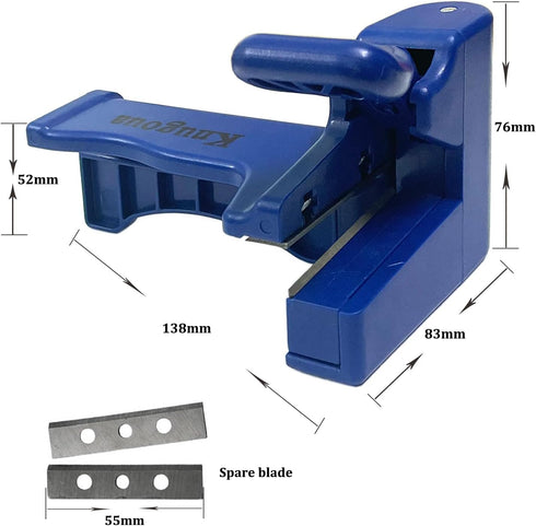 Woodworking Edge Trimmer, High Carbon Steel Blades Edge Banding Machine Trimming Device Woodworker Manual End Cutter For Wood, Plastic, PVC, Plywo...