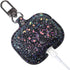 for Airpods Pro Carrying Case Cover Glitter with Sequins PU Leather Protective Case for Apple Airpod Pro Charging Case Girls Women Bling Skin Prot...