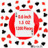 Werich Casino Poker Confetti Night Club Metallic Foil Table Scatters Confetti Party Wedding Birthday Baby Shower Bridal Shower Festival Theme Part...