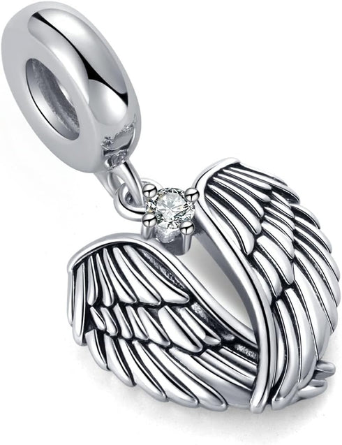 Guardian Angel Spread Wings and Soar Charm Compatible with Pandora Charms Bracelets...