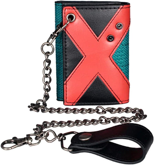 Juboo Hero Academy Themed Trifold Clutch Wallet With Chain...