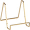 TRIPAR Square Metal Wire Stand, Brass Finish (4-Inch Depth) - Tabletop Easel Display - Handcrafted Edge Design For Sleek & Modern Look - Perfect f...