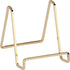 TRIPAR Square Metal Wire Stand, Brass Finish (4-Inch Depth) - Tabletop Easel Display - Handcrafted Edge Design For Sleek & Modern Look - Perfect f...