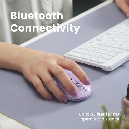 Perixx PERIMICE-802PP Wireless Bluetooth Mouse - Portable Design - Compatible with Windows, iOS, and Android PC, Laptop, Tablet, and Smartphone - ...