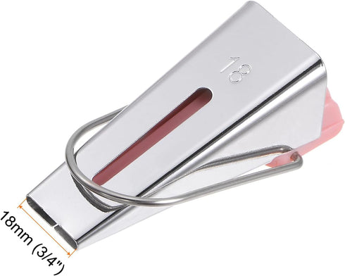 HARFINGTON Bias Tape Maker Kit 18mm Single and Double Fold Fabric Bias Binding Maker Sew Tool for Fabric Quilting Sewing Crafting DIY, Pink...