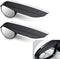 2 PCS Car Side Rearview Mirror Rain Eyebrow Blind Spot Mirror, Carbon Fiber Two-in-one Rain Reflective Protector, 360 Drgree Adjustable Reversingr...
