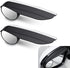 2 PCS Car Side Rearview Mirror Rain Eyebrow Blind Spot Mirror, Carbon Fiber Two-in-one Rain Reflective Protector, 360 Drgree Adjustable Reversingr...