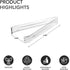 Party Essentials Plastic Party Buffet Serving Utensils Kit, Spoons/Forks/Tong, 20-Piece, Clear...