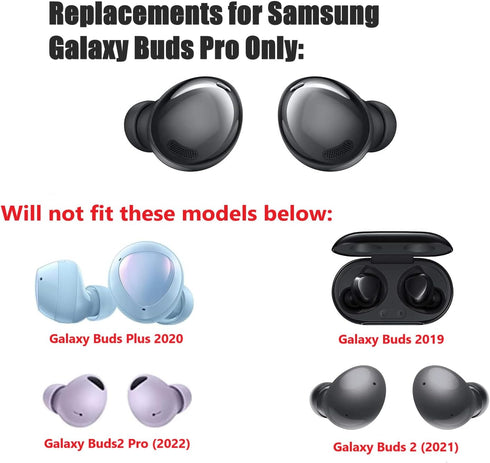 Samsung Galaxy Buds Pro Replacement Earbud Tips Headphones Ear Tips, 6 Pairs Small, Medium and, Large (Black)...