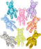 Daimay 20 Pieces 10 Colors Cute Bear Charm Pendants Cartoon Keychain Pendants Resin Gummy Candy Necklace Colorful for Earring Bracelet DIY Jewelry...