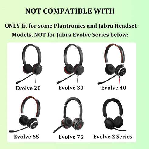 Replacement Ear Cushions for Plantronics Headset, Foam Ear Pads Compatible with Plantronics Blackwire C320 3210 3220 3320 3225 HW251N HW261N HW510...