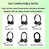 Replacement Ear Cushions for Plantronics Headset, Foam Ear Pads Compatible with Plantronics Blackwire C320 3210 3220 3320 3225 HW251N HW261N HW510...