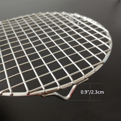 Round Steaming Rack with Legs Cooling and Baking Barbecue Rack Dia 8.9" 304 Stainless Steel Straight Wire for Air Fryer Instant Pot Pressure Cooke...
