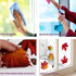VEYLIN 6 Sheets 200Pcs Thanksgiving Window Clings, Autumn Maple Leaves Window Static Stickers for Thanksgiving Day Window Decoration...