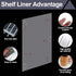 Kathfly 1 Roll Wire Shelf Liner Shelf Covers for Wire Shelving Waterproof Non Adhesive Refrigerator Pantry Wire Shelf Plastic Mats for Kitchen Cab...