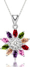 LMXXVJ Necklace Pendant for Women,Teardrop Necklace Birthstone Necklace Pendant Jewelry Anniversary/Birthday Gift for Mom Wife Friend,18" + 2"...