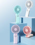 Mini Portable Fan, Personal Handheld Fan Foldable 4000mAh Battery Operated USB Rechargeable Small Desk Fan Quiet Powerful 3 Speed Makeup Lash Fan ...