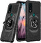 TJS Compatible for AT&T Maestro 3 (U626AA) Case, Metal Ring Magnetic Support Kickstand Heavy Duty Protector Cover Phone Case for AT&T Maestro 3 (B...