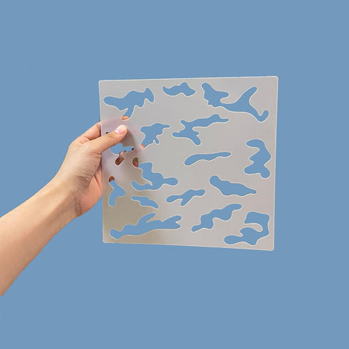 4PCS Camo Stencils Camo Stencil Kit for Spray Paint Camouflage Pattern Stencils for Painting on Wood Drawings Woodburning Canvas DIY Decor...