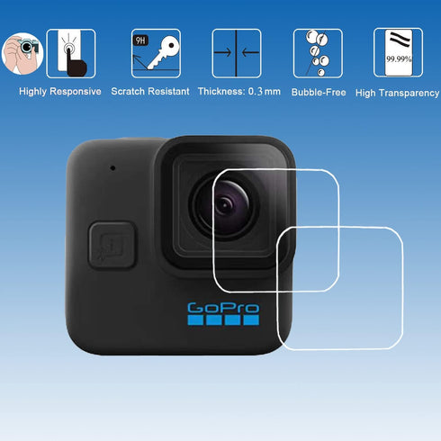 Plastic Protective Cage Cover Screen Protector for Gopro Hero11 Black Mini Hero 11 Black Mini Anti-Scratch LCD Lens Glass Screen Protective Cap Gu...