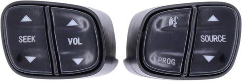MOTOKU Steering Wheel Switch Buttons for GMC Envoy Yukon Sierra Chevy Suburban Silverado 1500 2500 3500 Avalanche Tahoe Trailblazer...